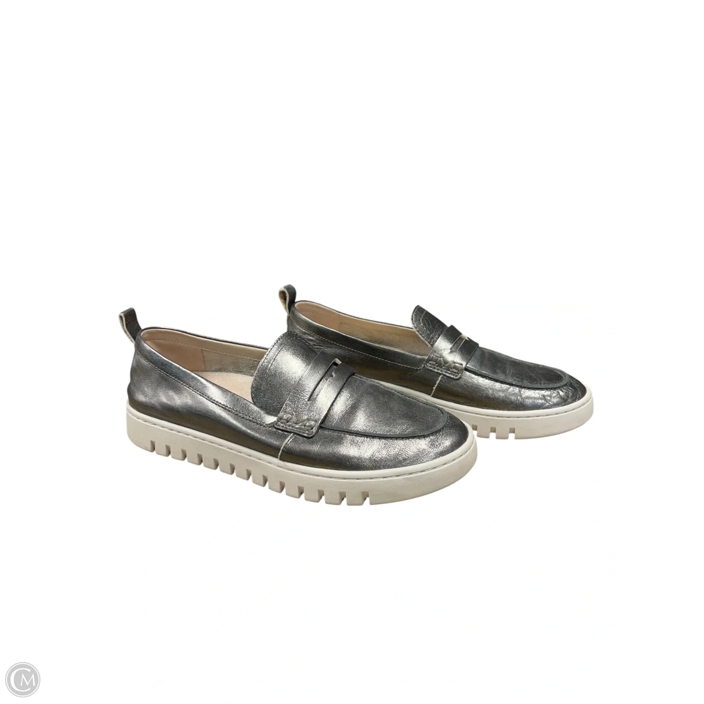 Shoes Flats By Vionic In Silver, Size: 8.5