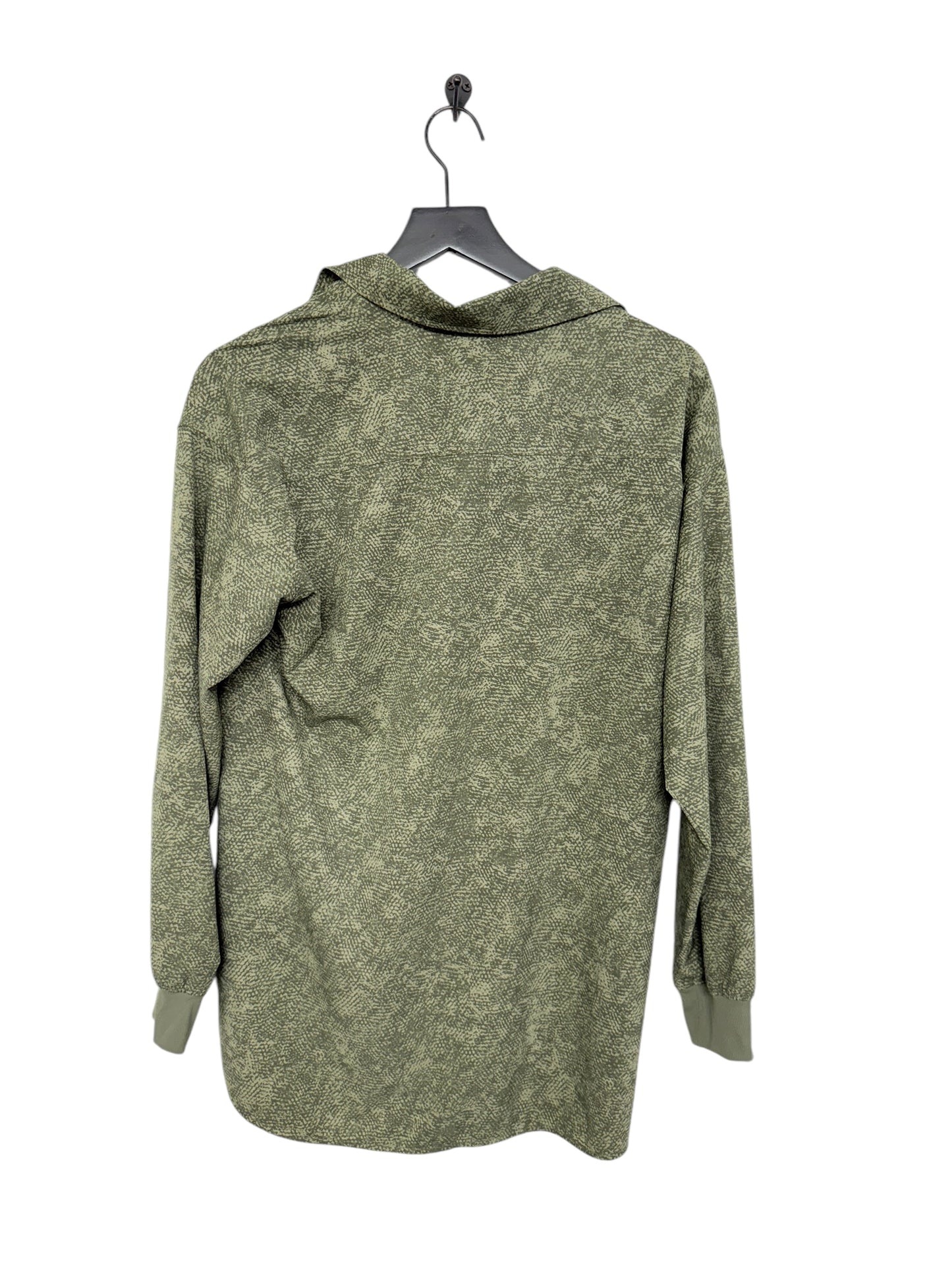 Blouse Long Sleeve By Athleta In Green, Size: M