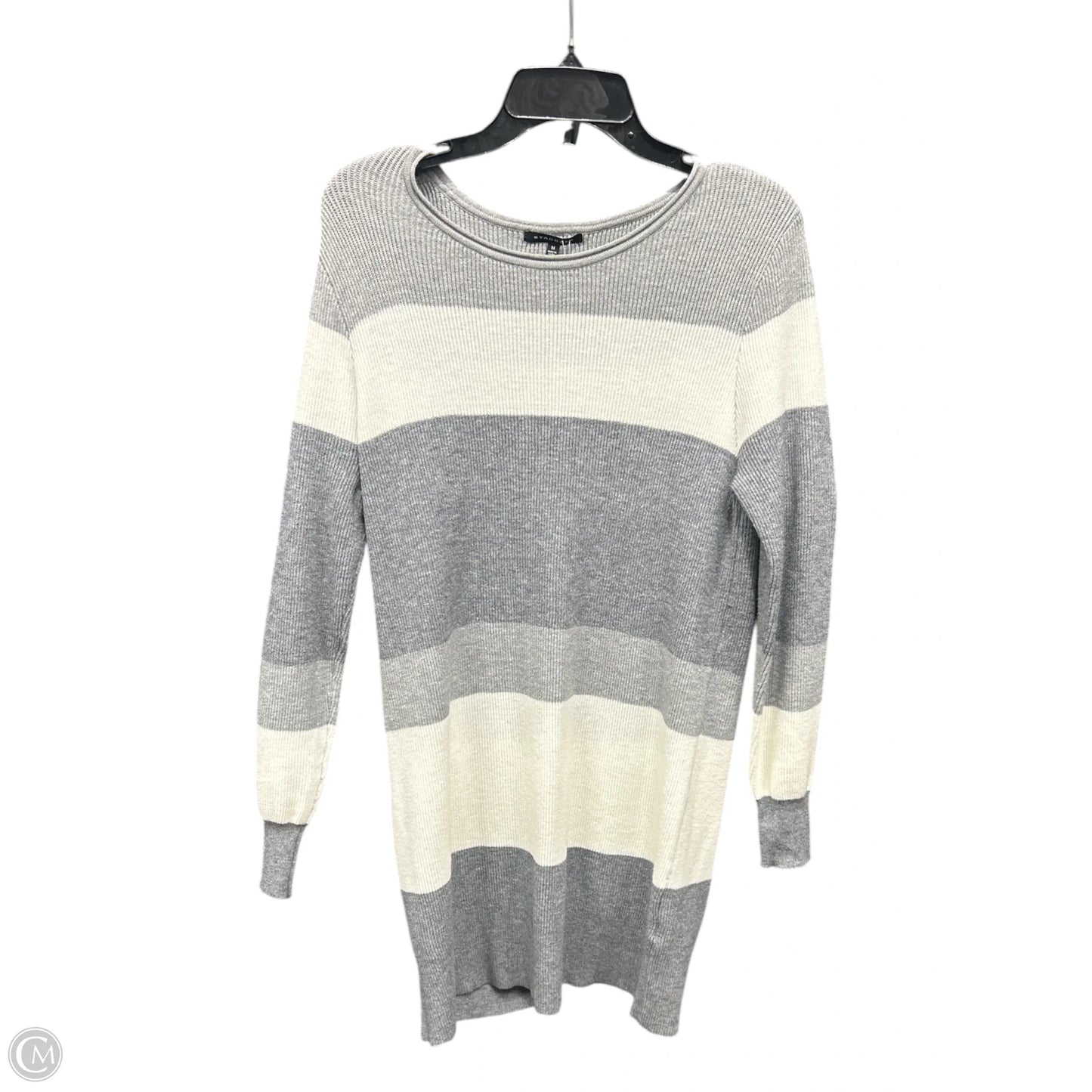 Dress Casual Short By Staccato In Grey & White, Size: M