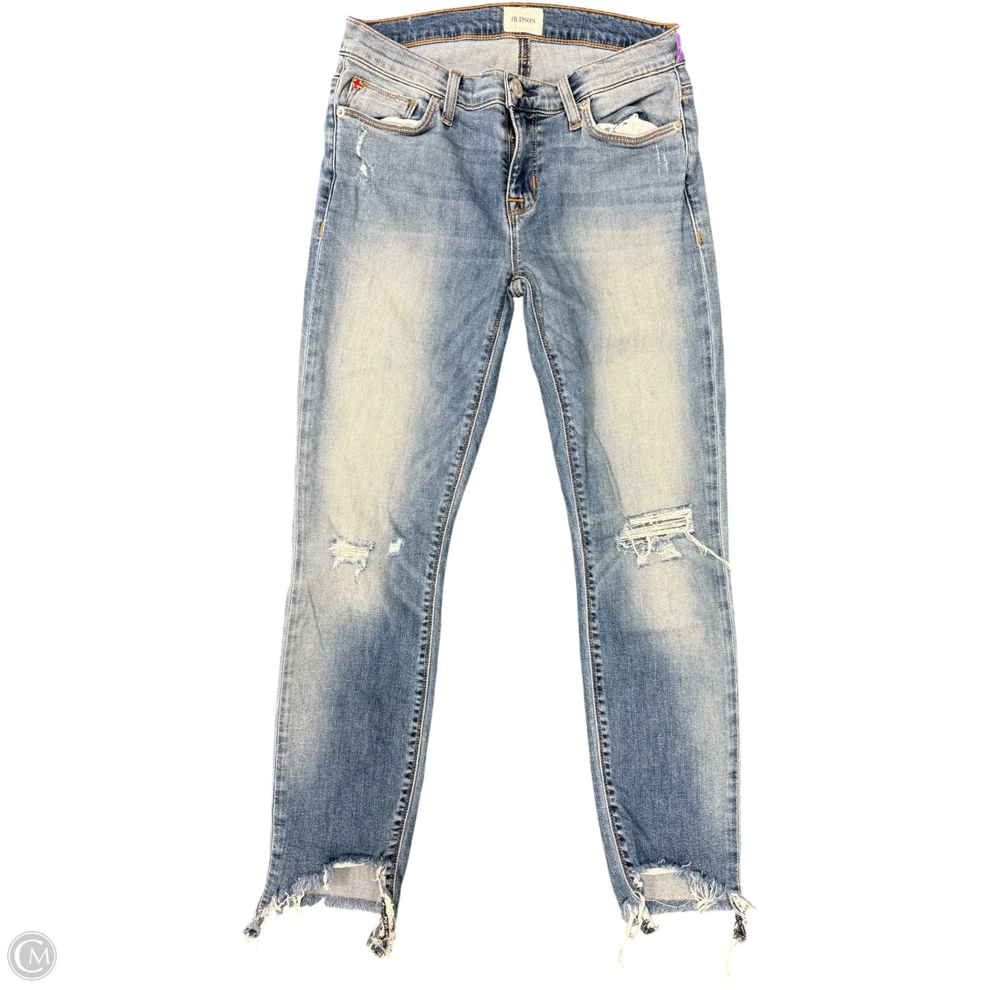 Jeans Skinny By Hudson In Blue Denim, Size: 2
