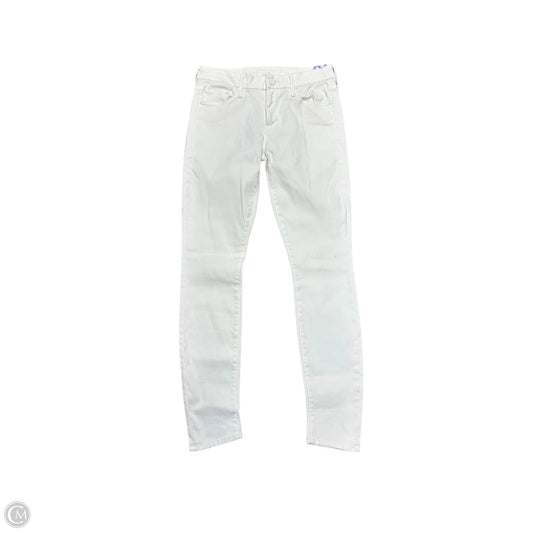 Jeans Skinny By Mother In White, Size: 4