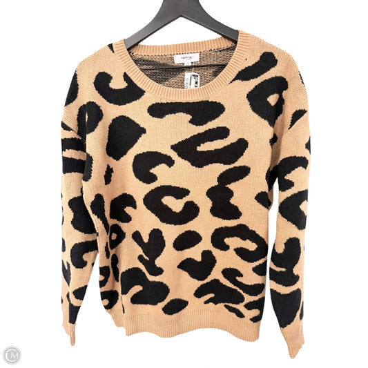 Sweater By Clothes Mentor In Animal Print, Size: M