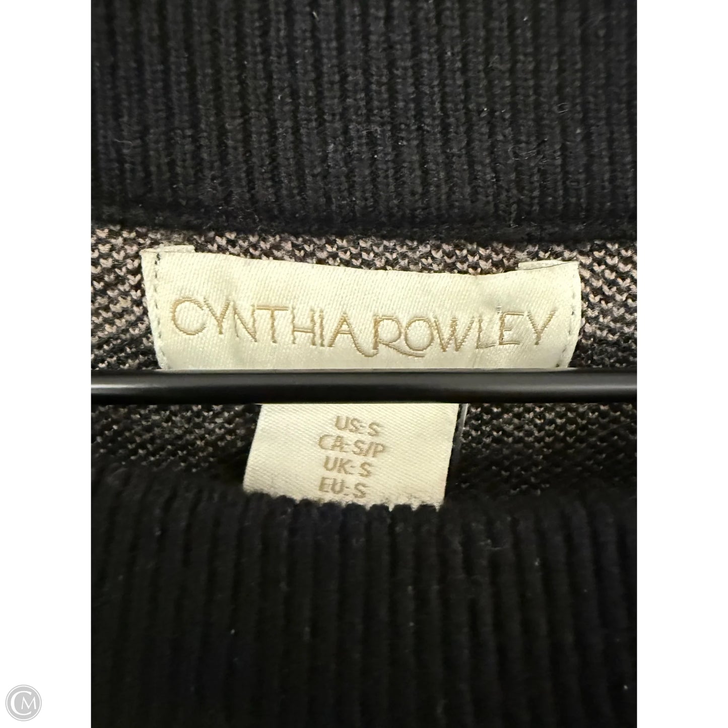 Sweater By Cynthia Rowley In Black & Brown, Size: S