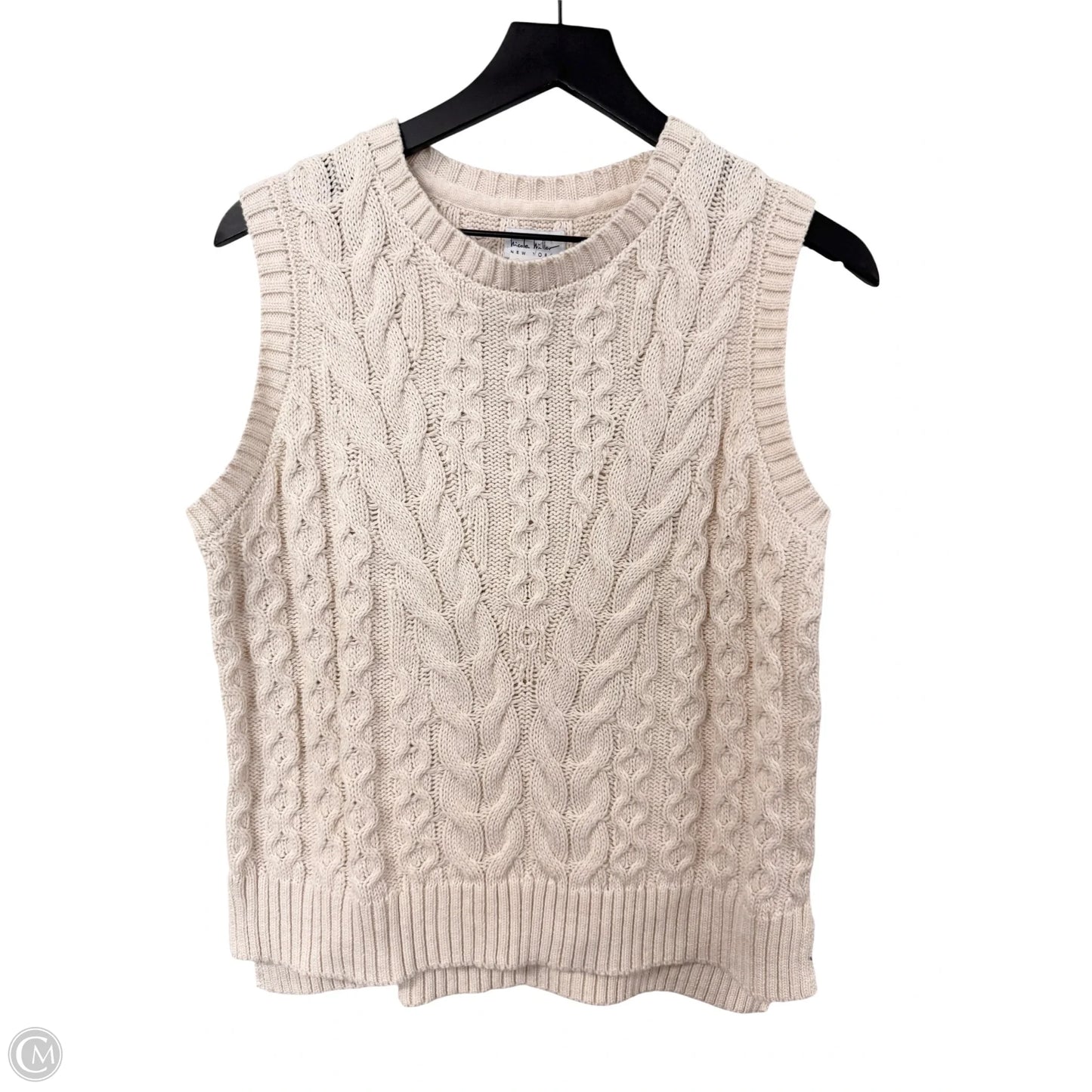 Vest Sweater By Nicole By Nicole Miller In White, Size: M
