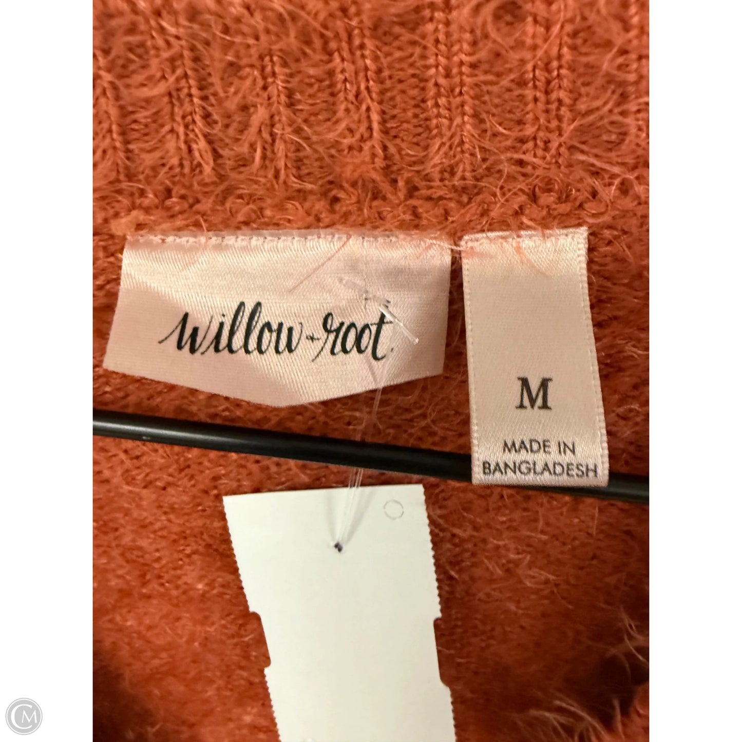 Sweater Cardigan By Clothes Mentor In Orange, Size: M