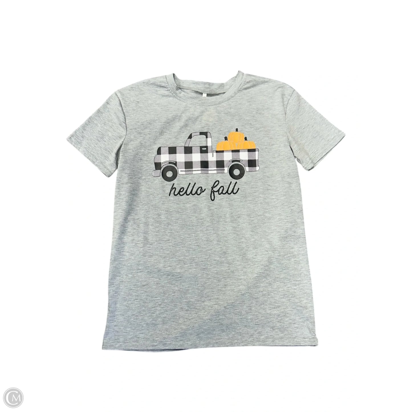 Top Short Sleeve By Clothes Mentor In Grey, Size: S