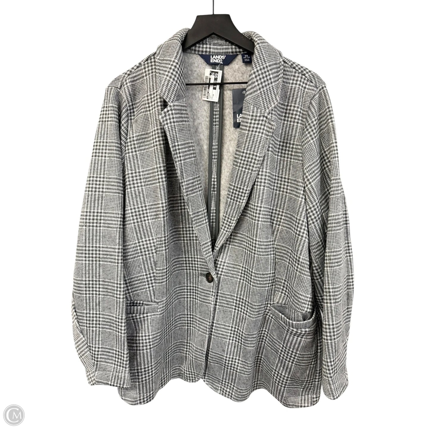 Blazer By Lands End In Grey, Size: 2x