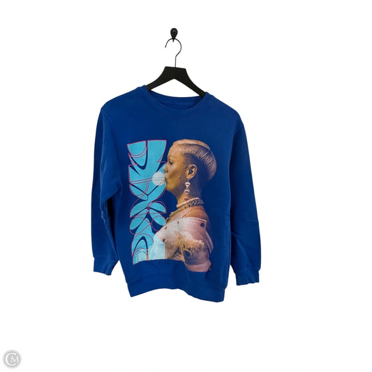 Sweatshirt Crewneck By Clothes Mentor In Blue, Size: S