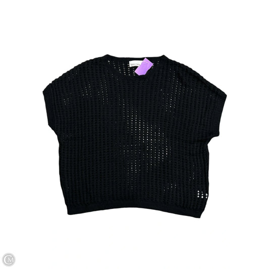 Sweater Short Sleeve By Zenana In Black, Size: S