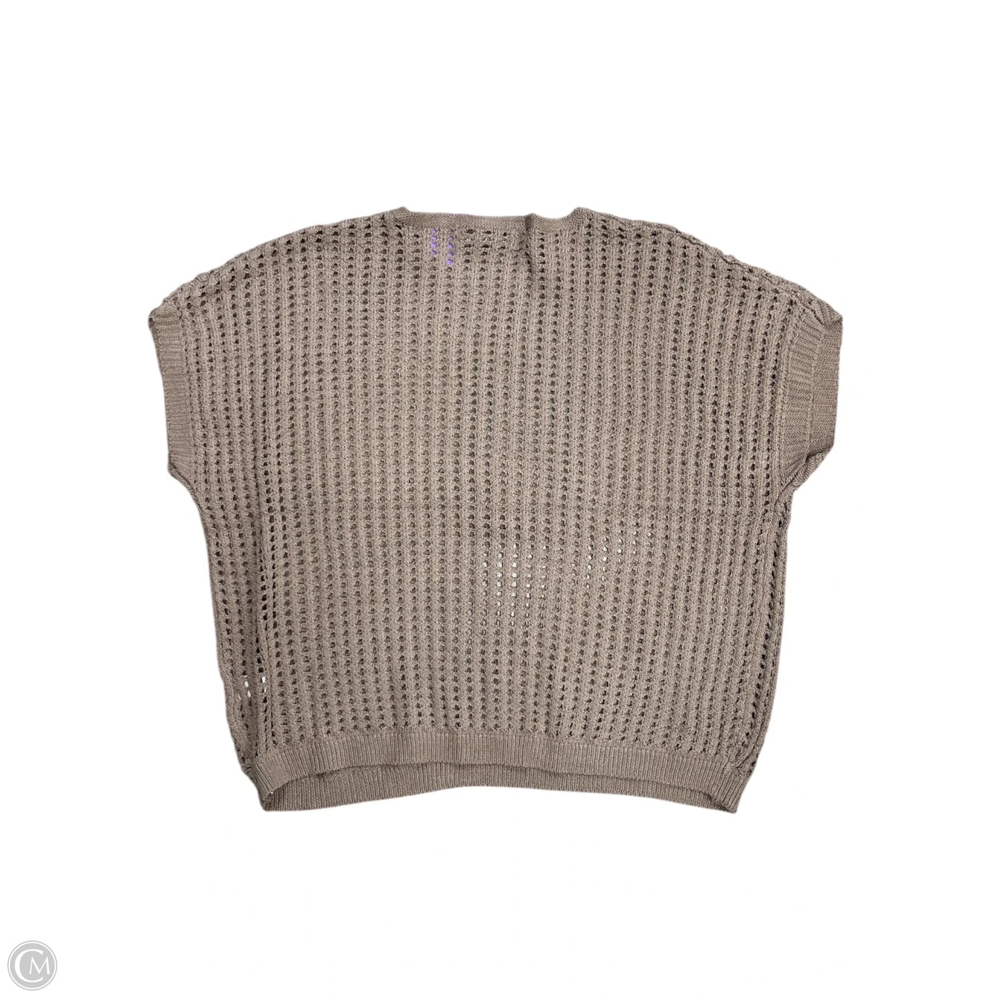 Sweater Short Sleeve By Zenana In Tan, Size: S