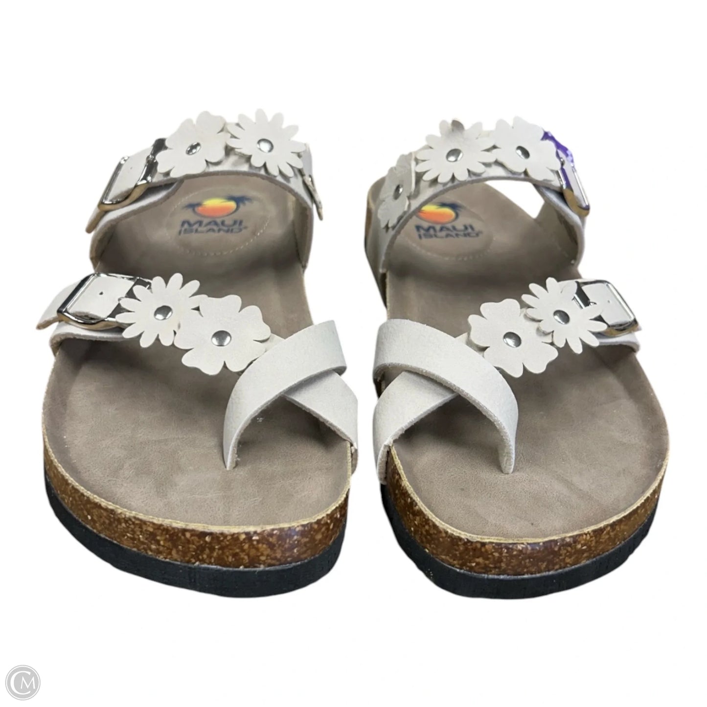 Sandals Flats By Clothes Mentor In Tan, Size: 7