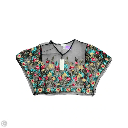 Top Short Sleeve By Rachel Zoe In Floral Print, Size: Osfm