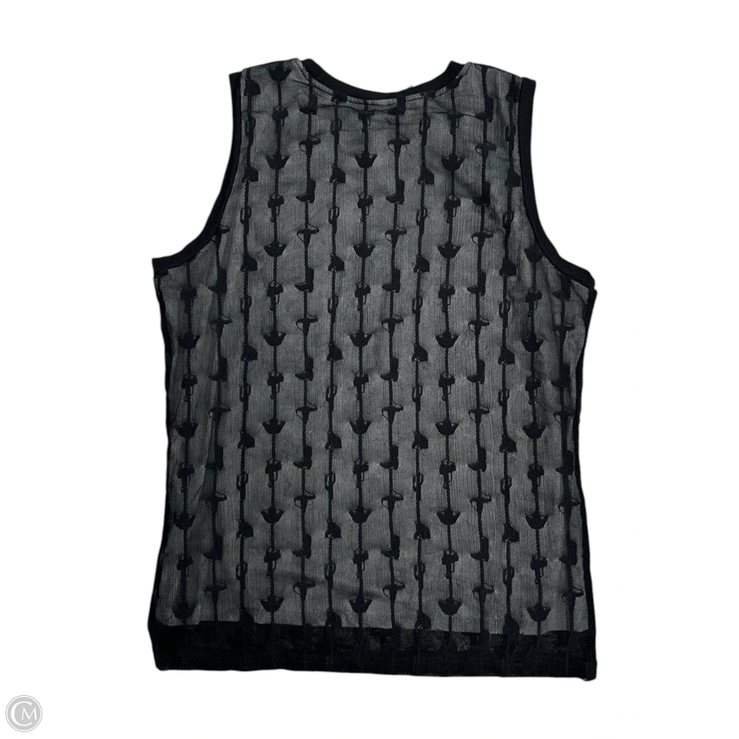 Top Sleeveless By Clothes Mentor In Black, Size: L