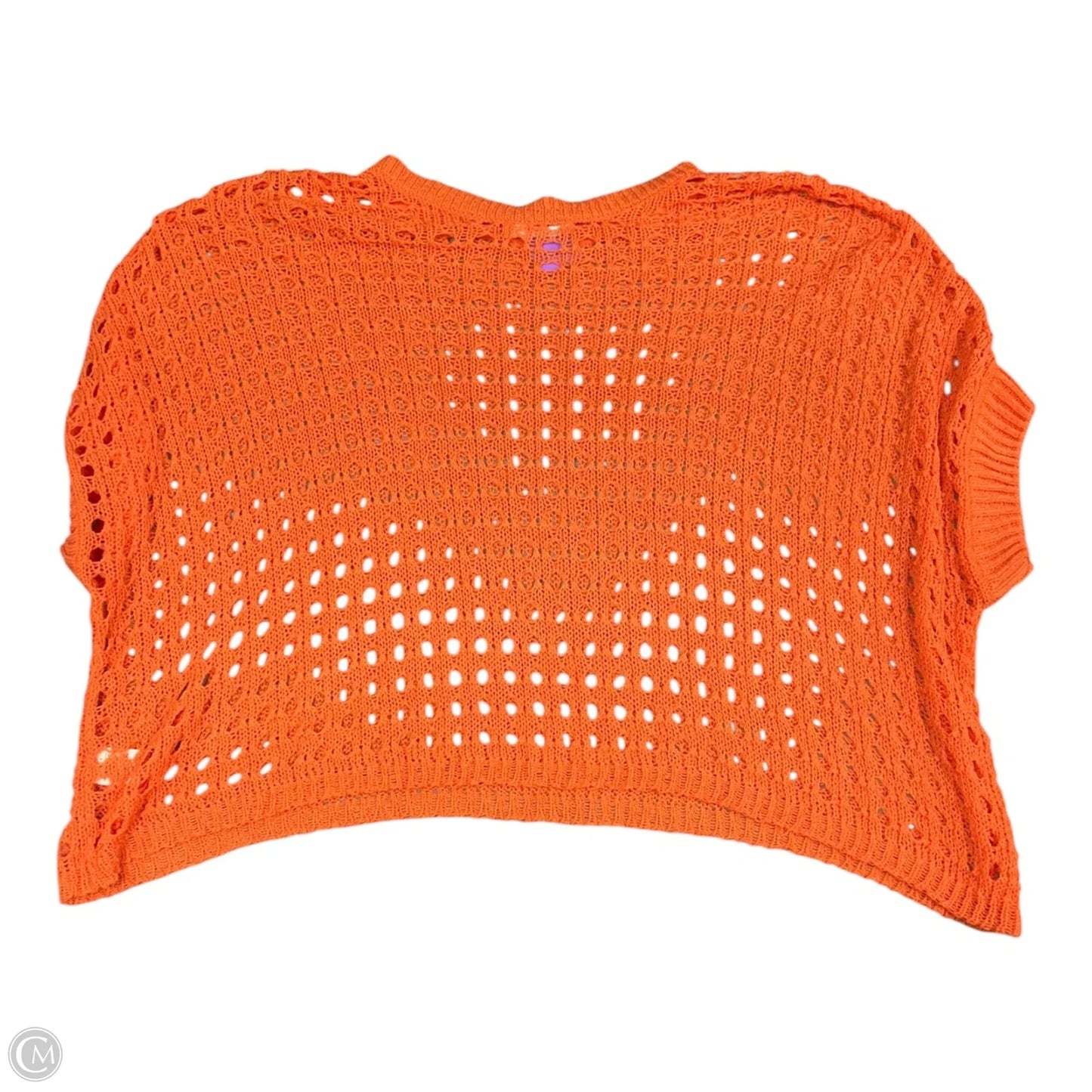 Top Short Sleeve By Do Everything In Love In Orange, Size: Osfm