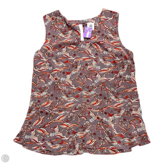 Top Sleeveless By Cabi In Purple & Red, Size: M