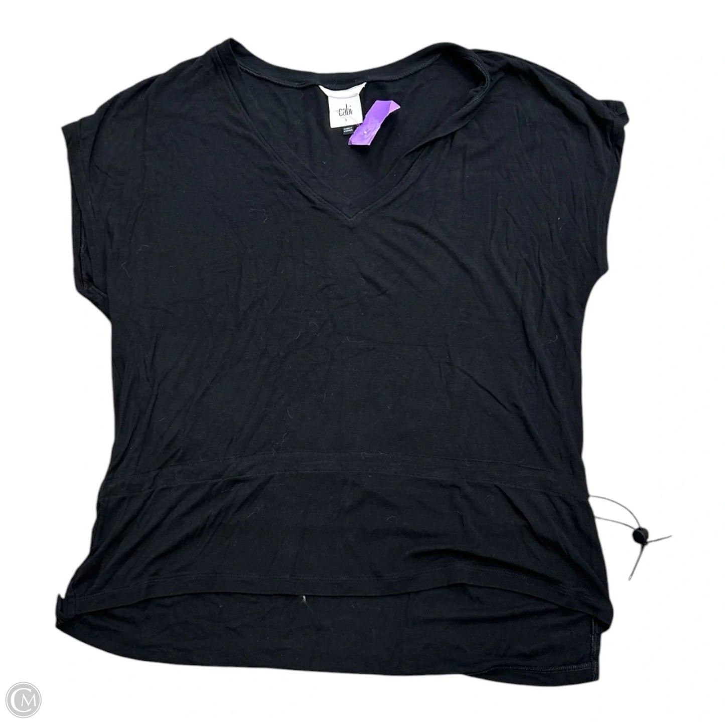 Top Short Sleeve By Cabi In Black, Size: S