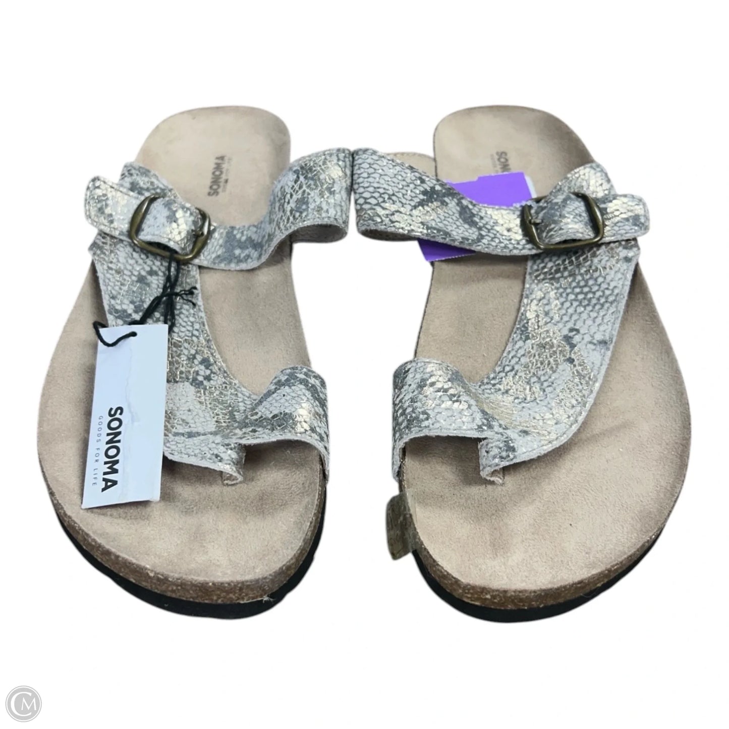 Sandals Flats By Sonoma In Snakeskin Print, Size: 9