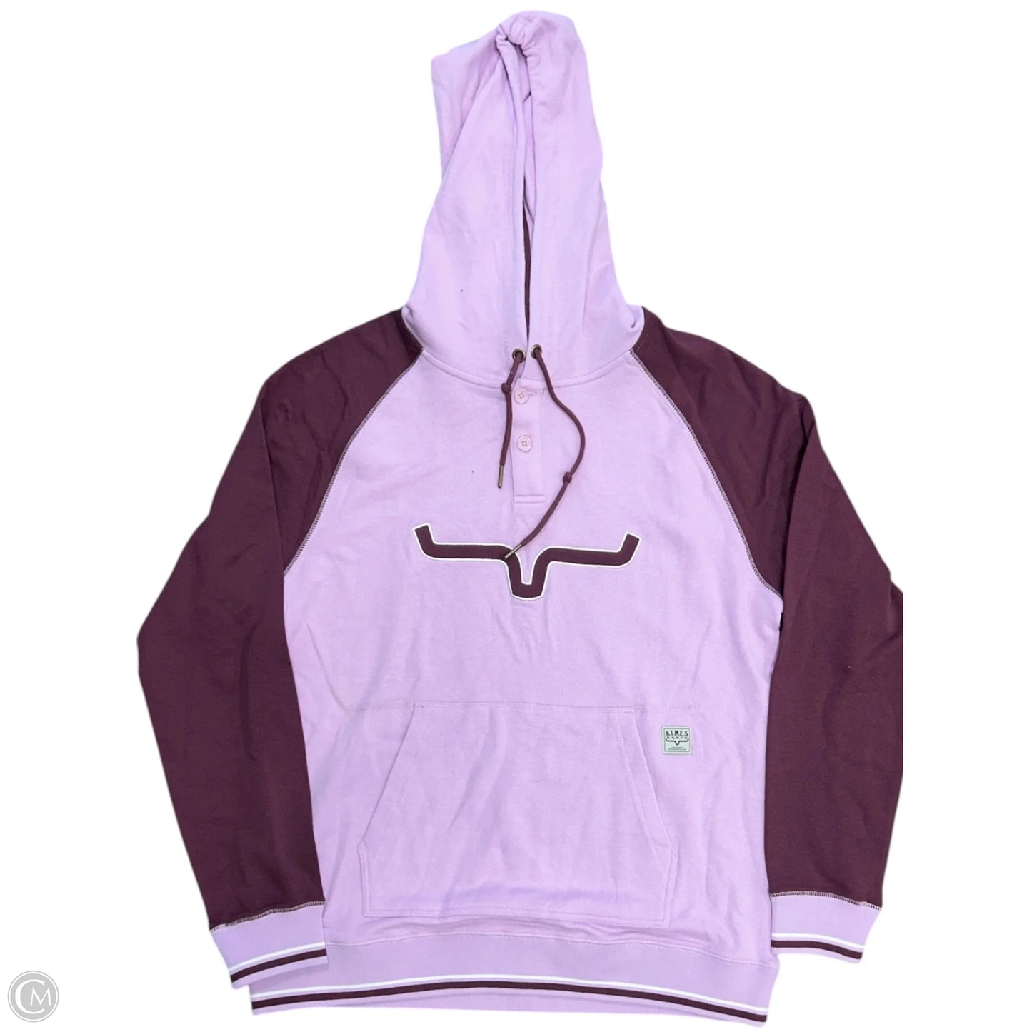 Sweatshirt Hoodie By Cmb In Pink & Purple, Size: L