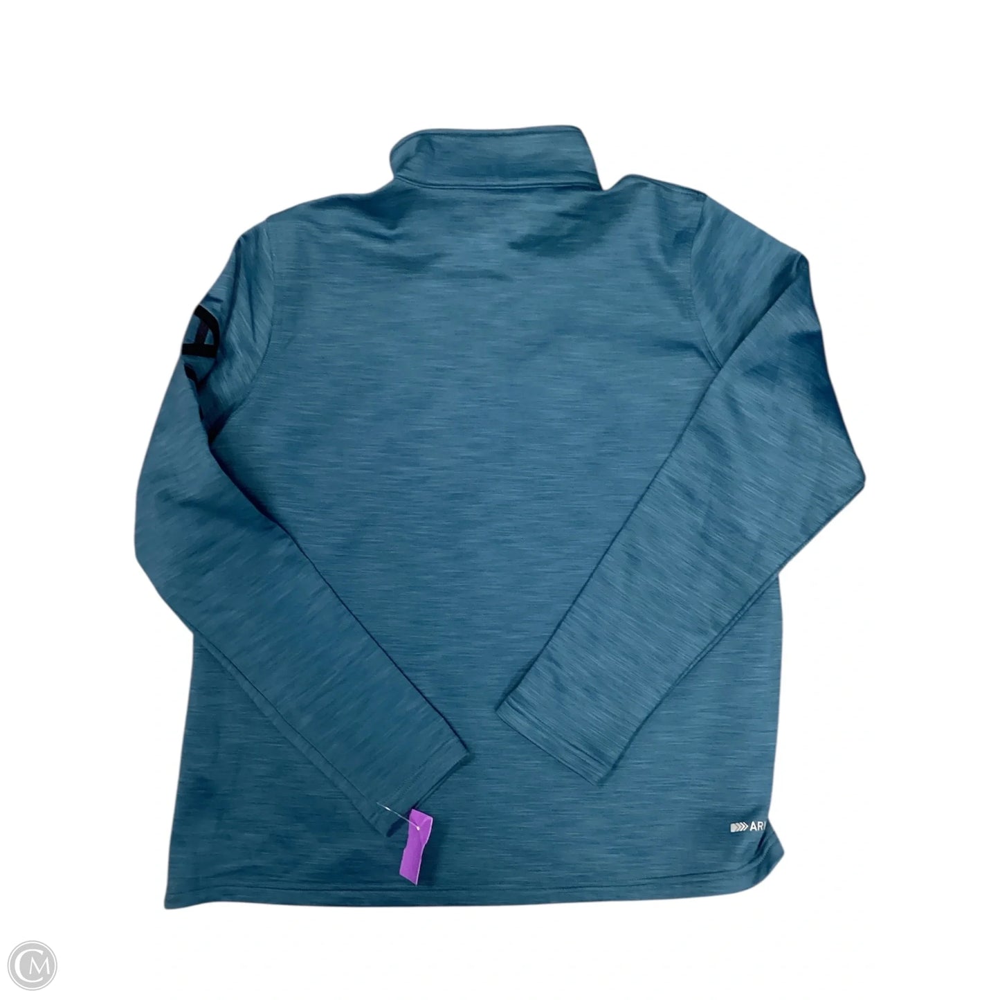 Athletic Top Long Sleeve Collar By Ariat In Blue, Size: L