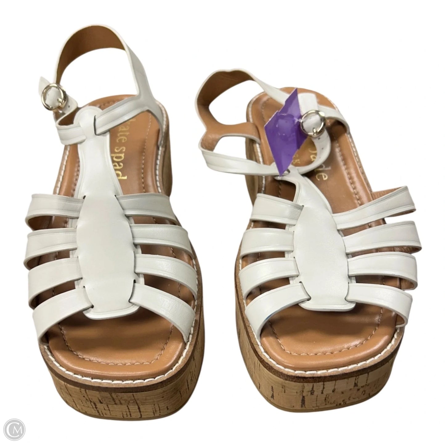 Sandals Designer By Kate Spade In White, Size: 8.5