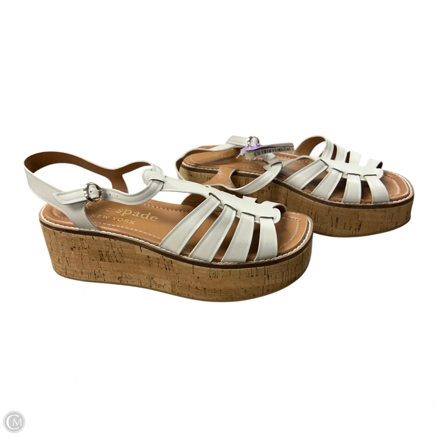 Sandals Designer By Kate Spade In White, Size: 8.5