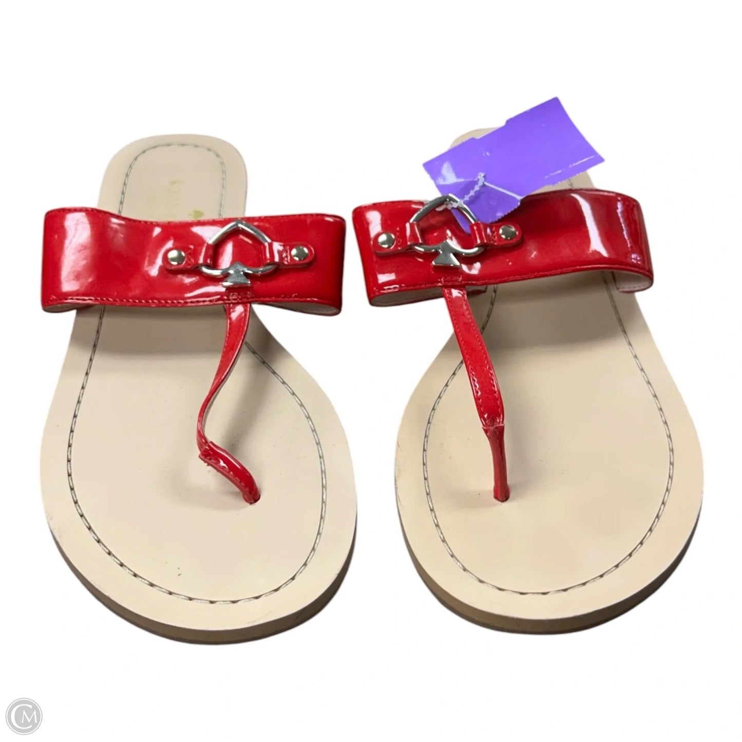Sandals Designer By Kate Spade In Red, Size: 8.5