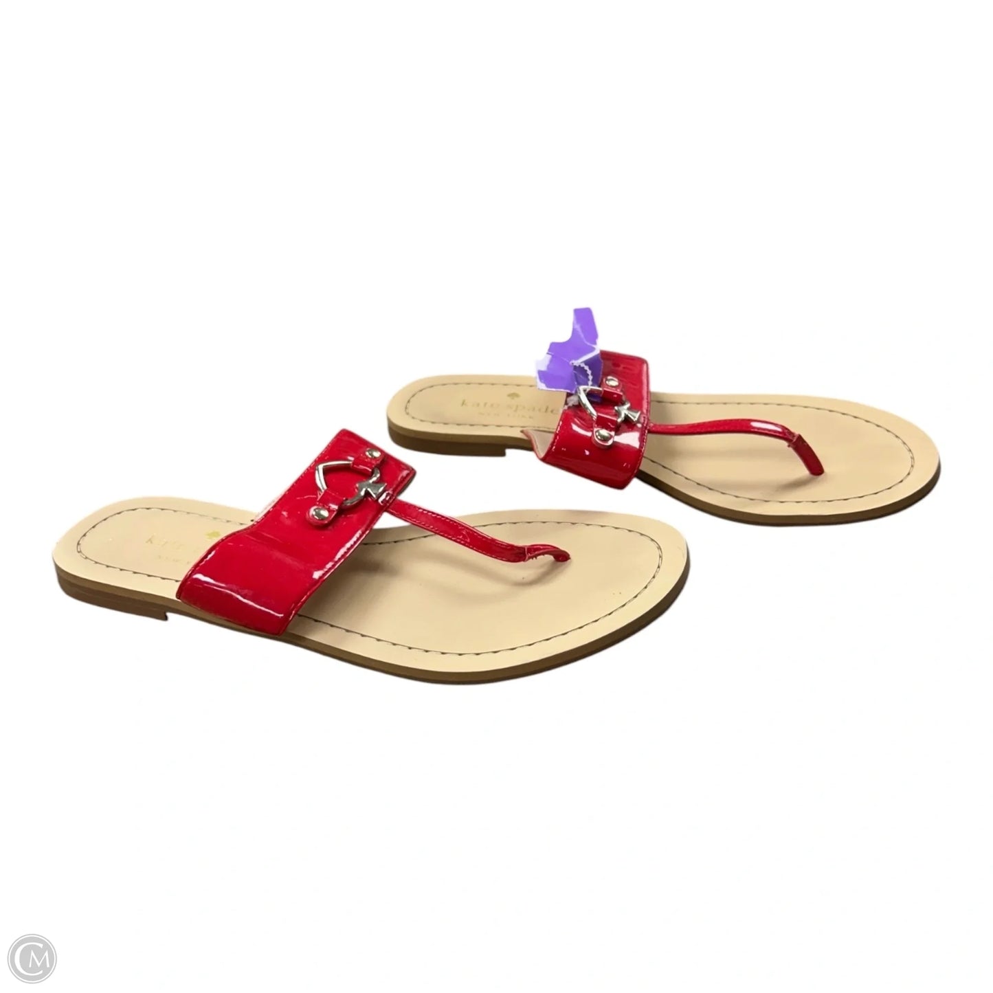 Sandals Designer By Kate Spade In Red, Size: 8.5