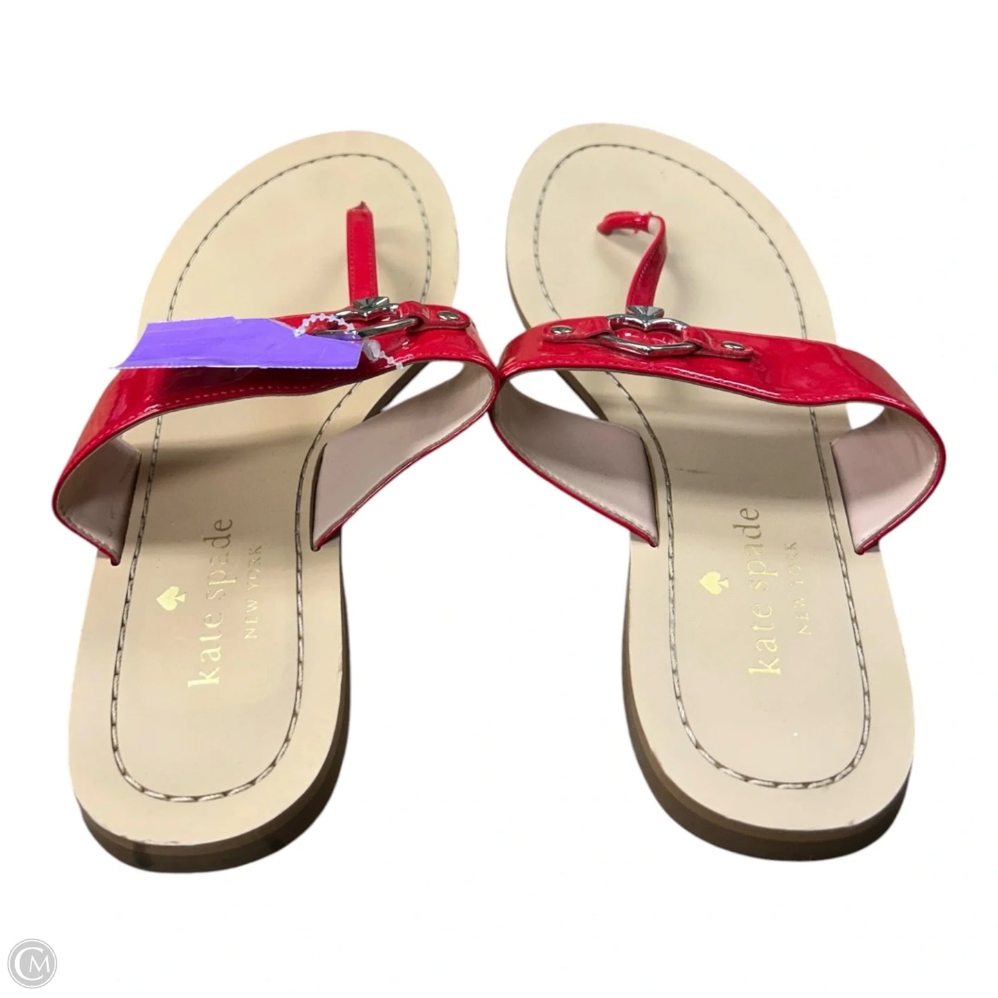 Sandals Designer By Kate Spade In Red, Size: 8.5
