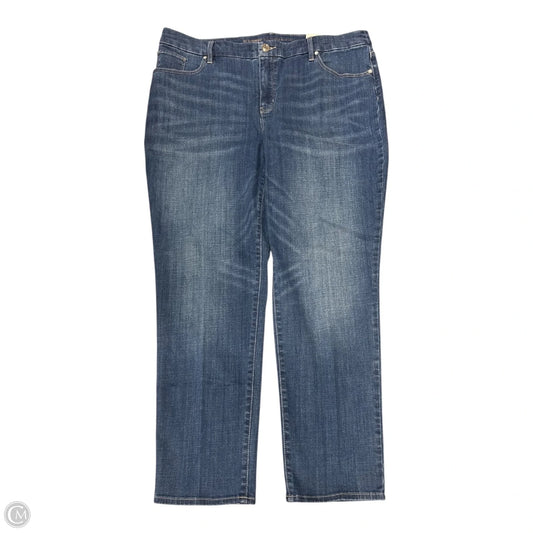 Jeans Boyfriend By Chicos In Blue Denim, Size: 16