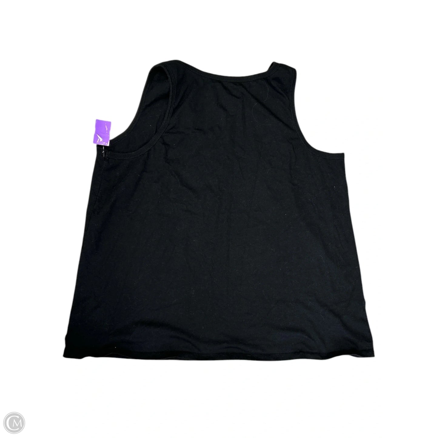 Top Sleeveless Basic By Clothes Mentor In Black, Size: 3x
