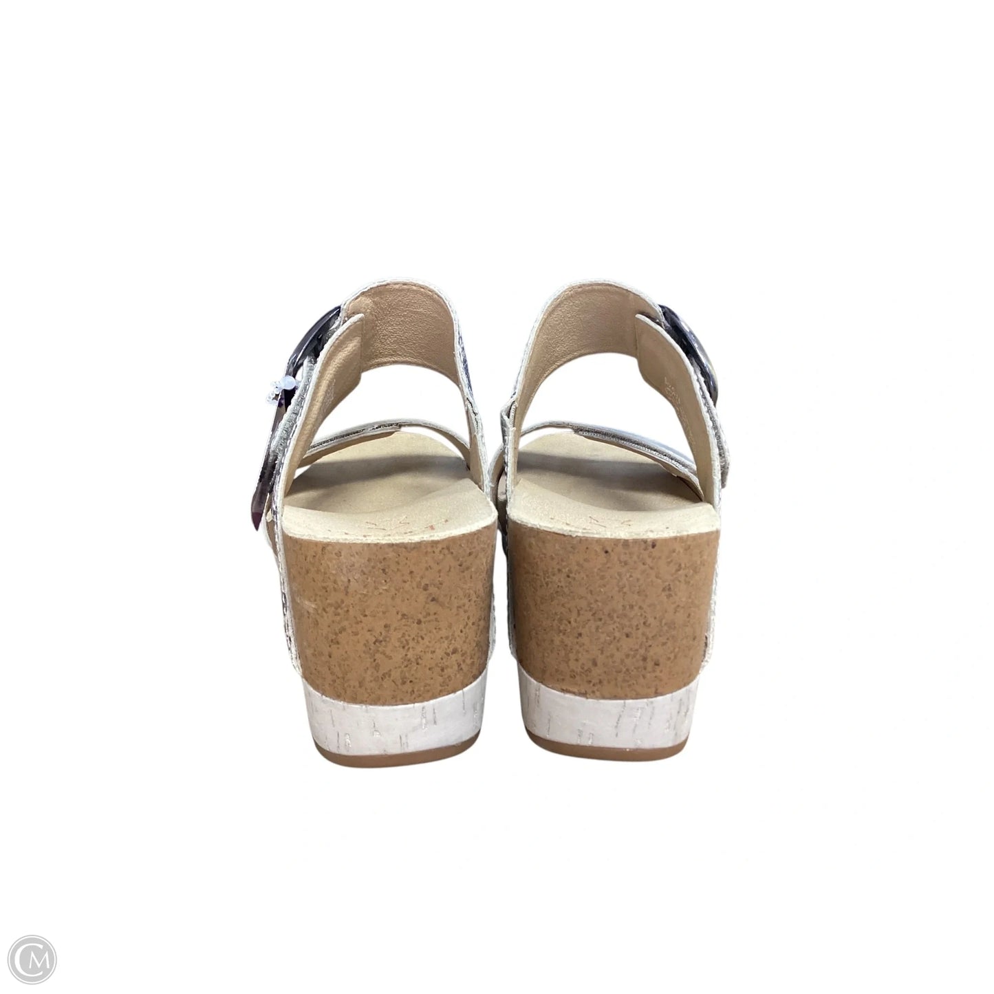 Sandals Heels Wedge By Dansko In Snakeskin Print, Size: 7.5