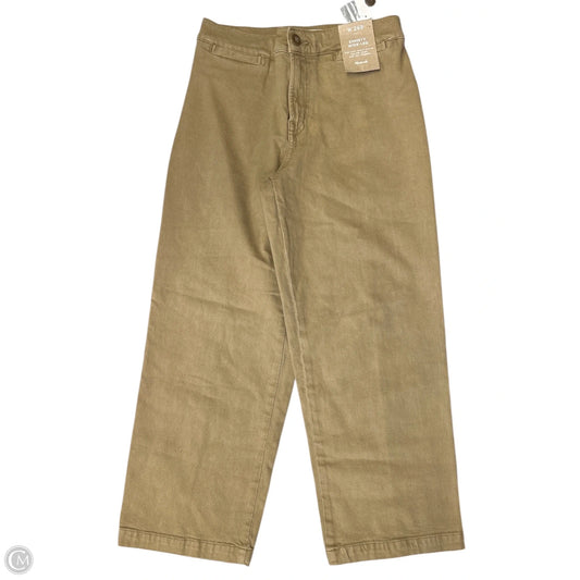 Jeans Cropped By Madewell In Tan Denim, Size: 2