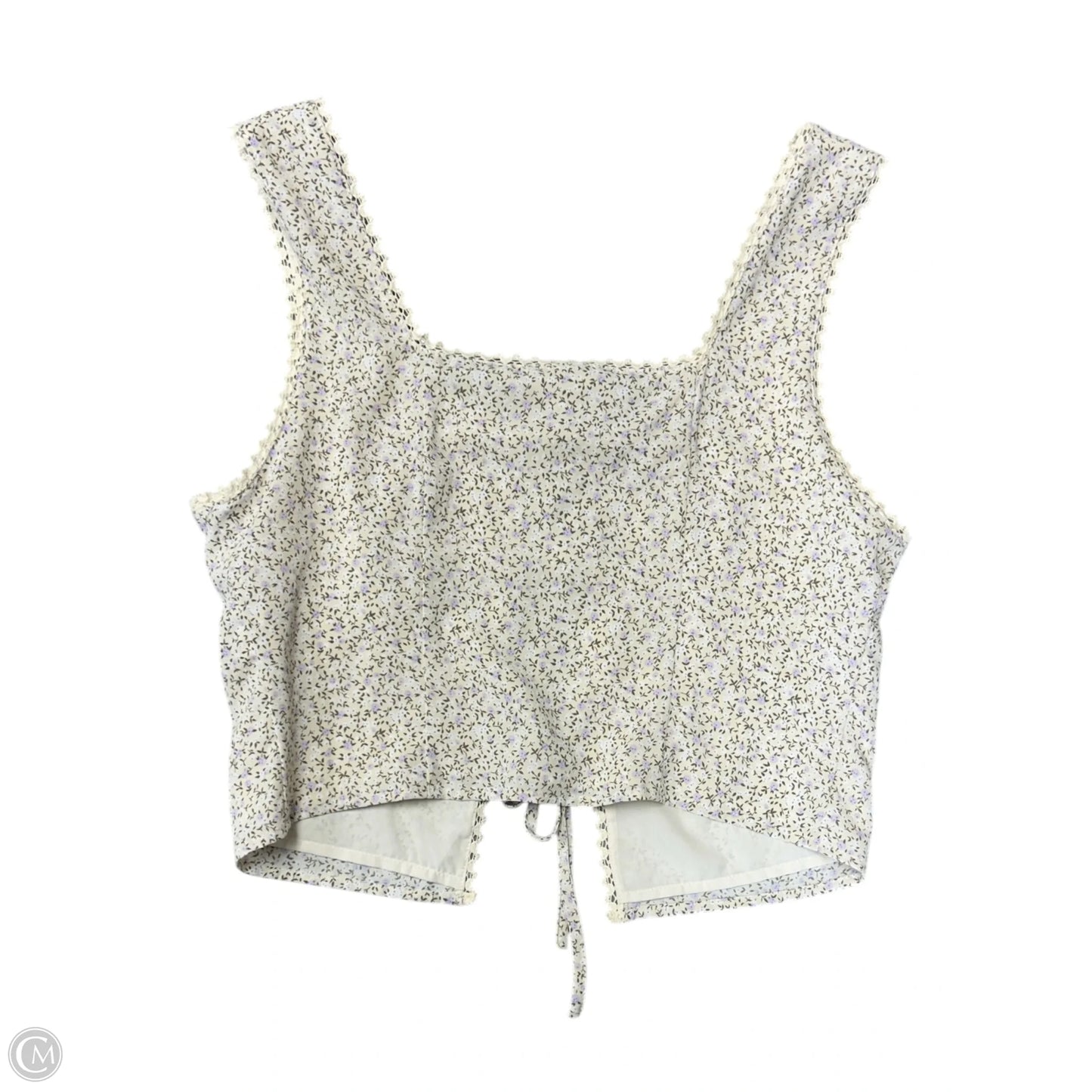Top Sleeveless By Le Lis In Floral Print, Size: L