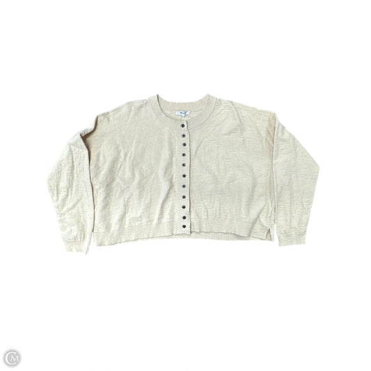 Sweater Cardigan By Madewell In Tan, Size: Xl