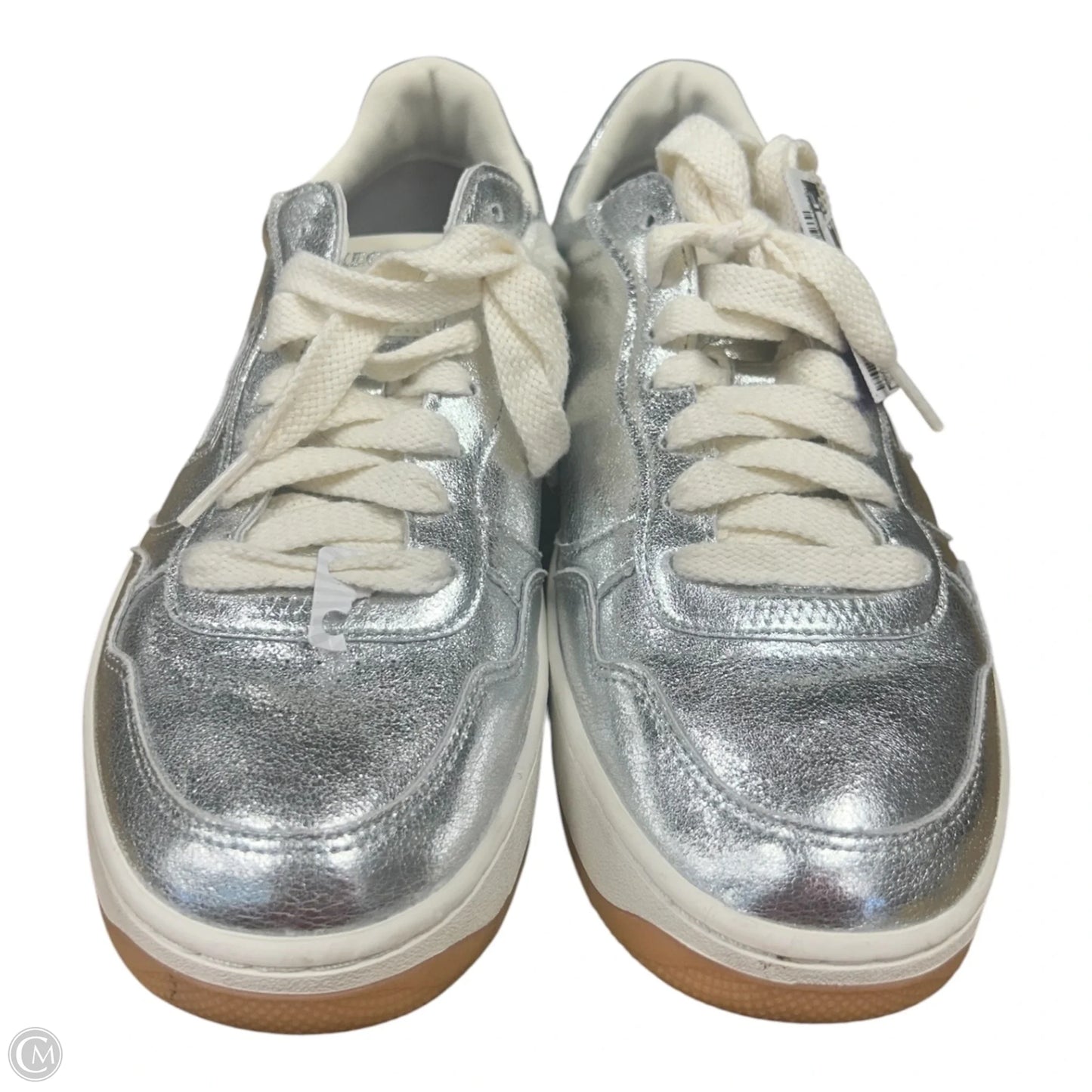 Shoes Sneakers By Skechers In Silver, Size: 9