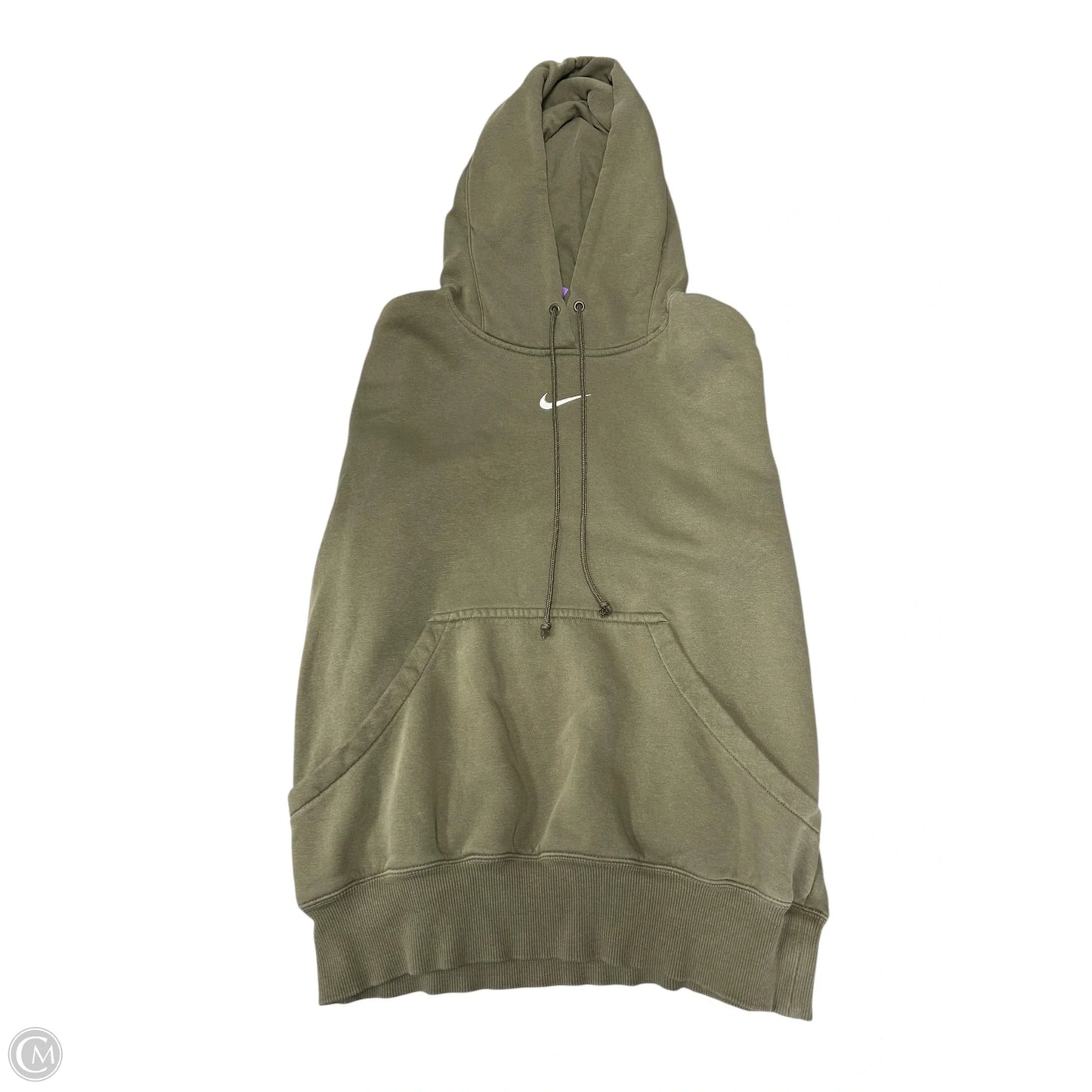 Sweatshirt Hoodie By Nike Apparel In Green, Size: Xs