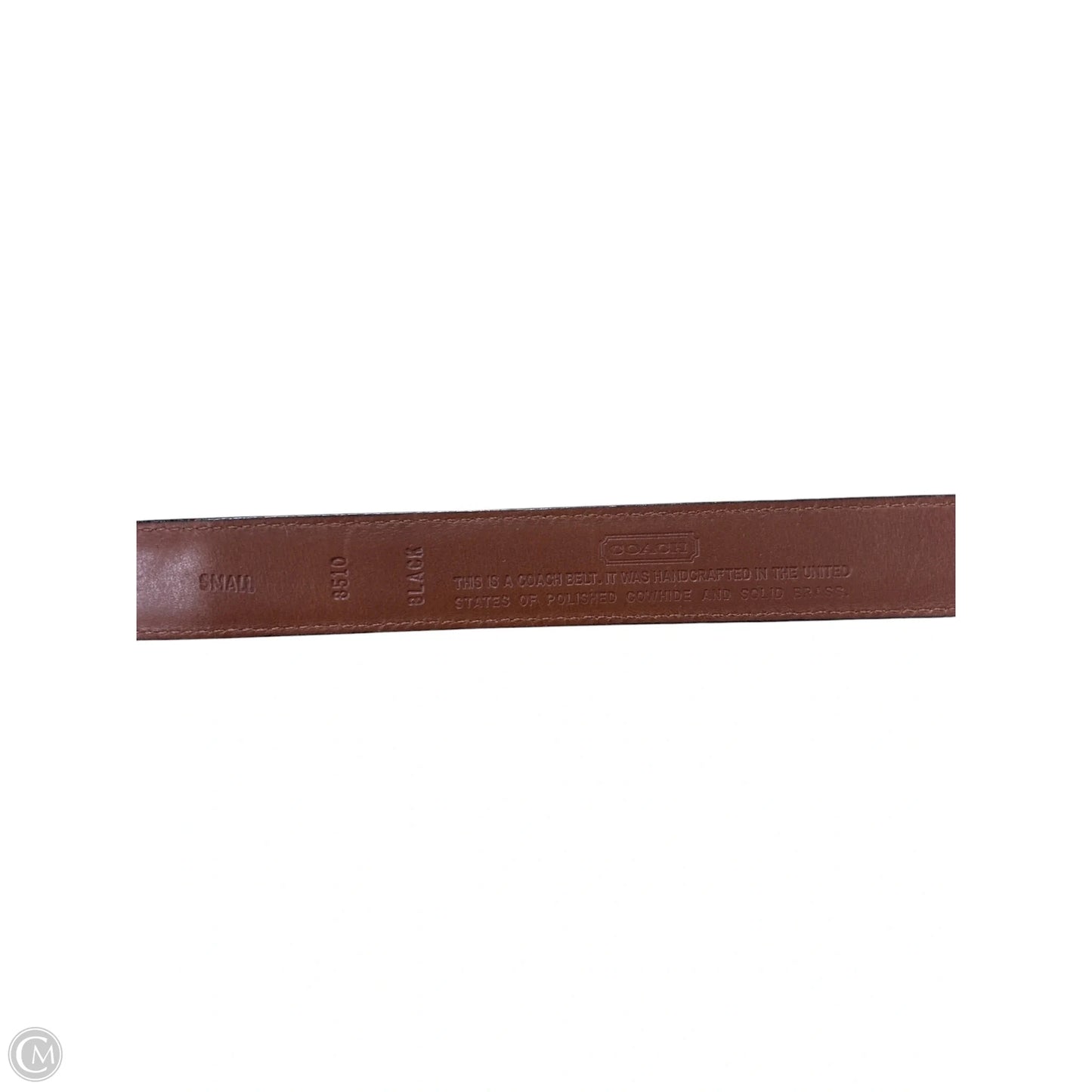 Belt Designer By Coach, Size: Small