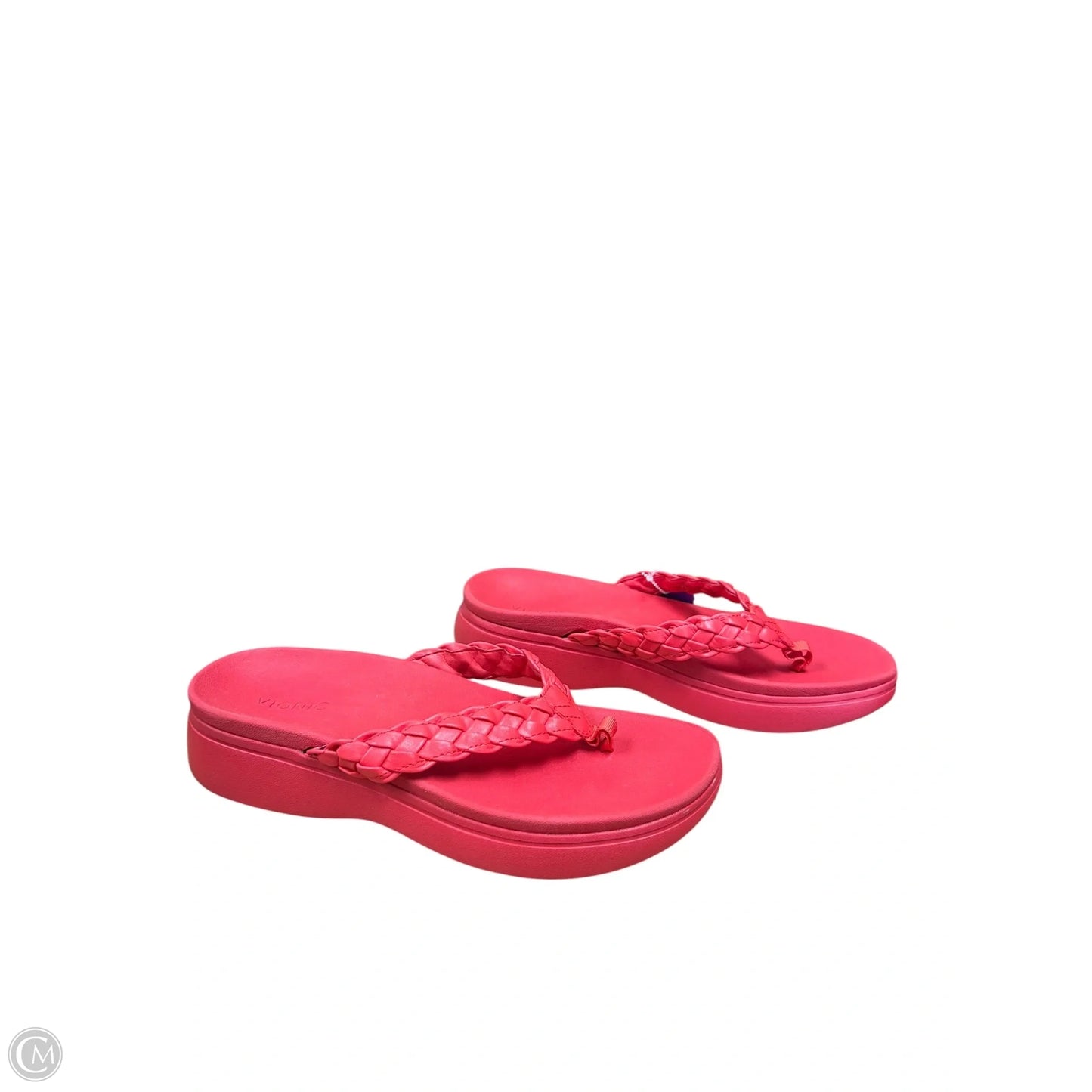 Sandals Flip Flops By Vionic In Red, Size: 9