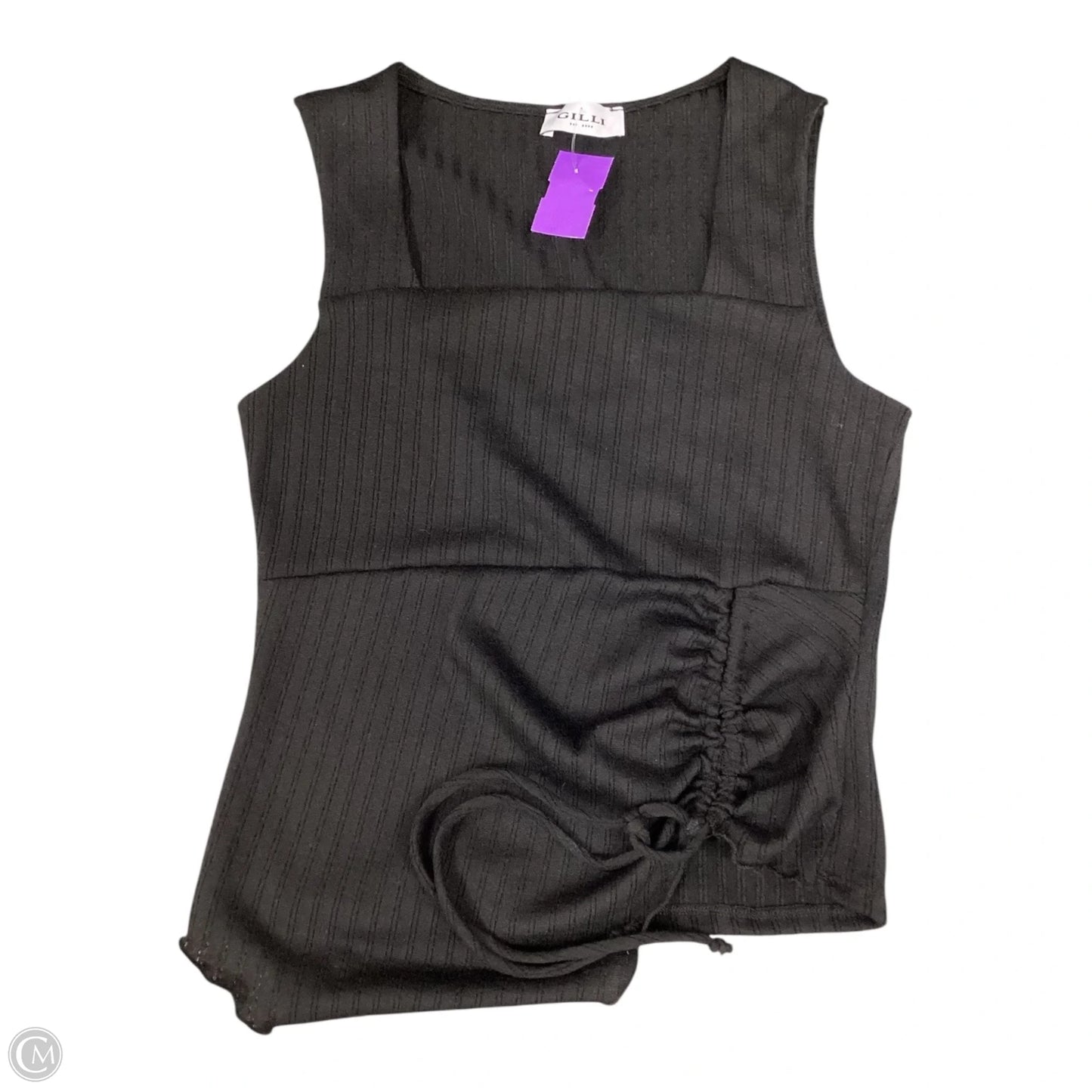 Top Sleeveless By Gilli In Black, Size: S