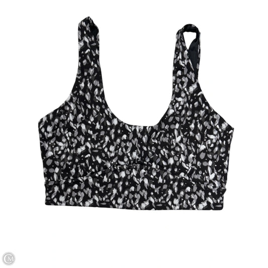 Athletic Bra By Varley In Black & Grey, Size: M
