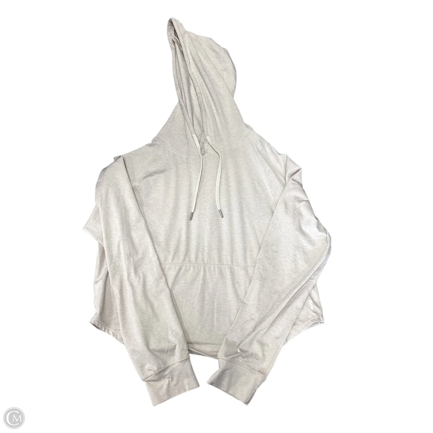 Athletic Top Long Sleeve Hoodie By Glyder In Cream, Size: S