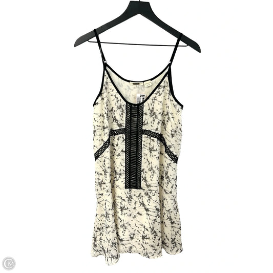 Dress Casual Short By Miss Me In Black & Cream, Size: M