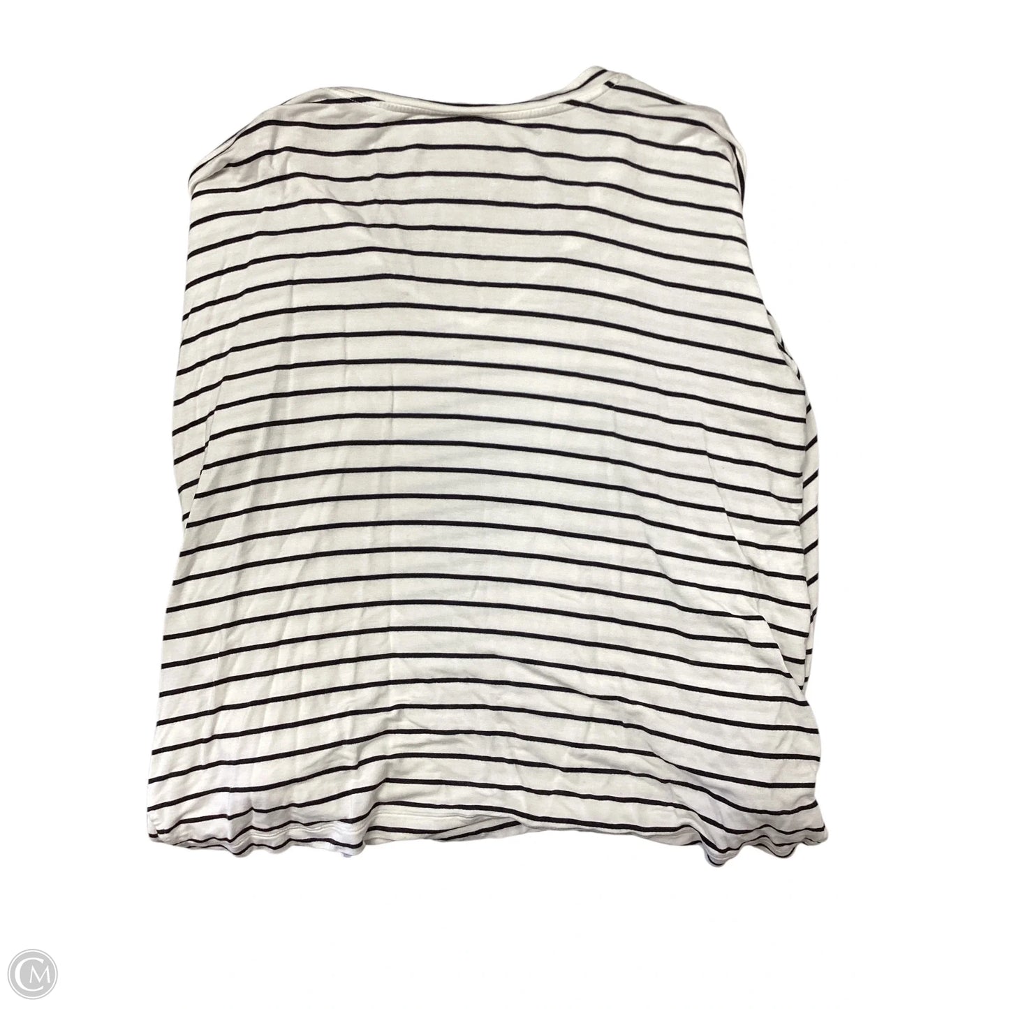 Top Long Sleeve By Cabi In Black & White, Size: M