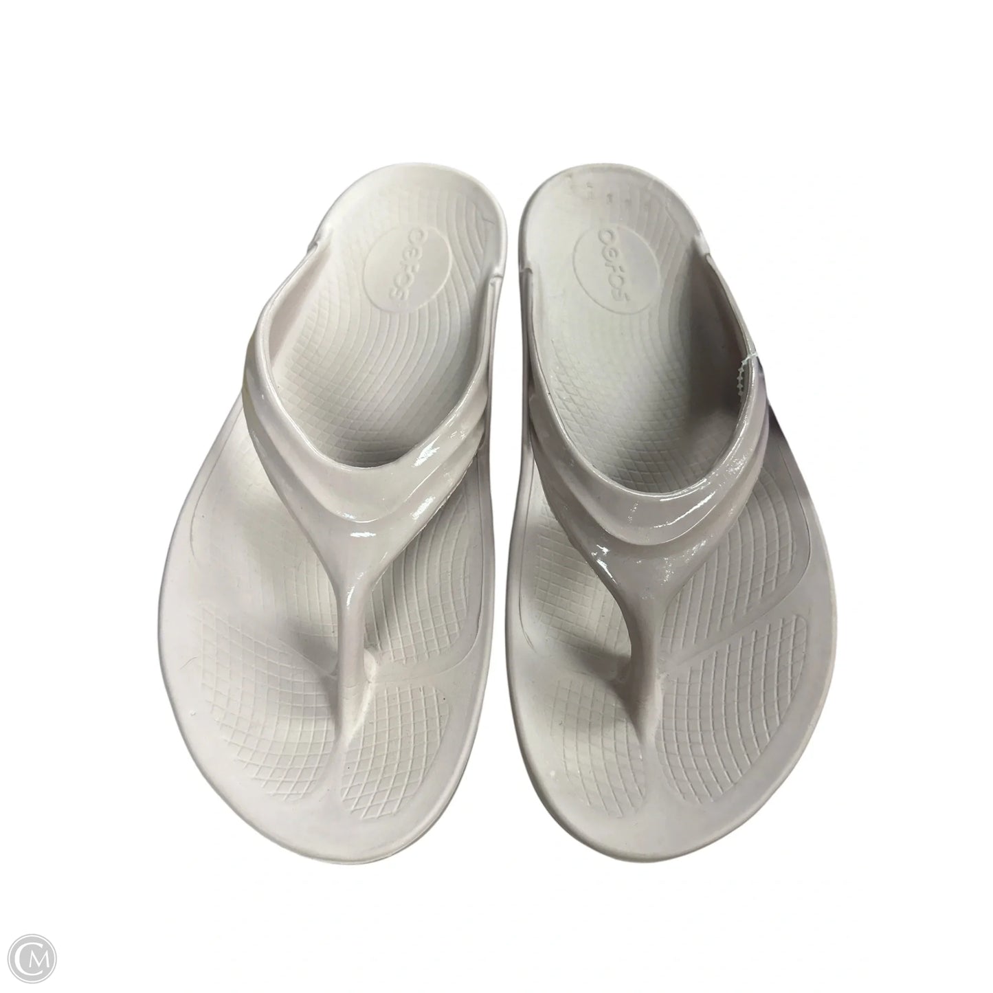 Sandals Flip Flops By Oofos In Mauve, Size: 9