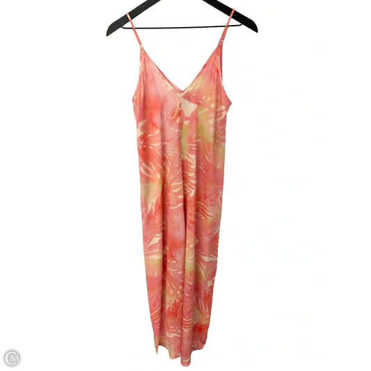 Dress Casual Maxi By Clothes Mentor In Pink & Yellow, Size: S