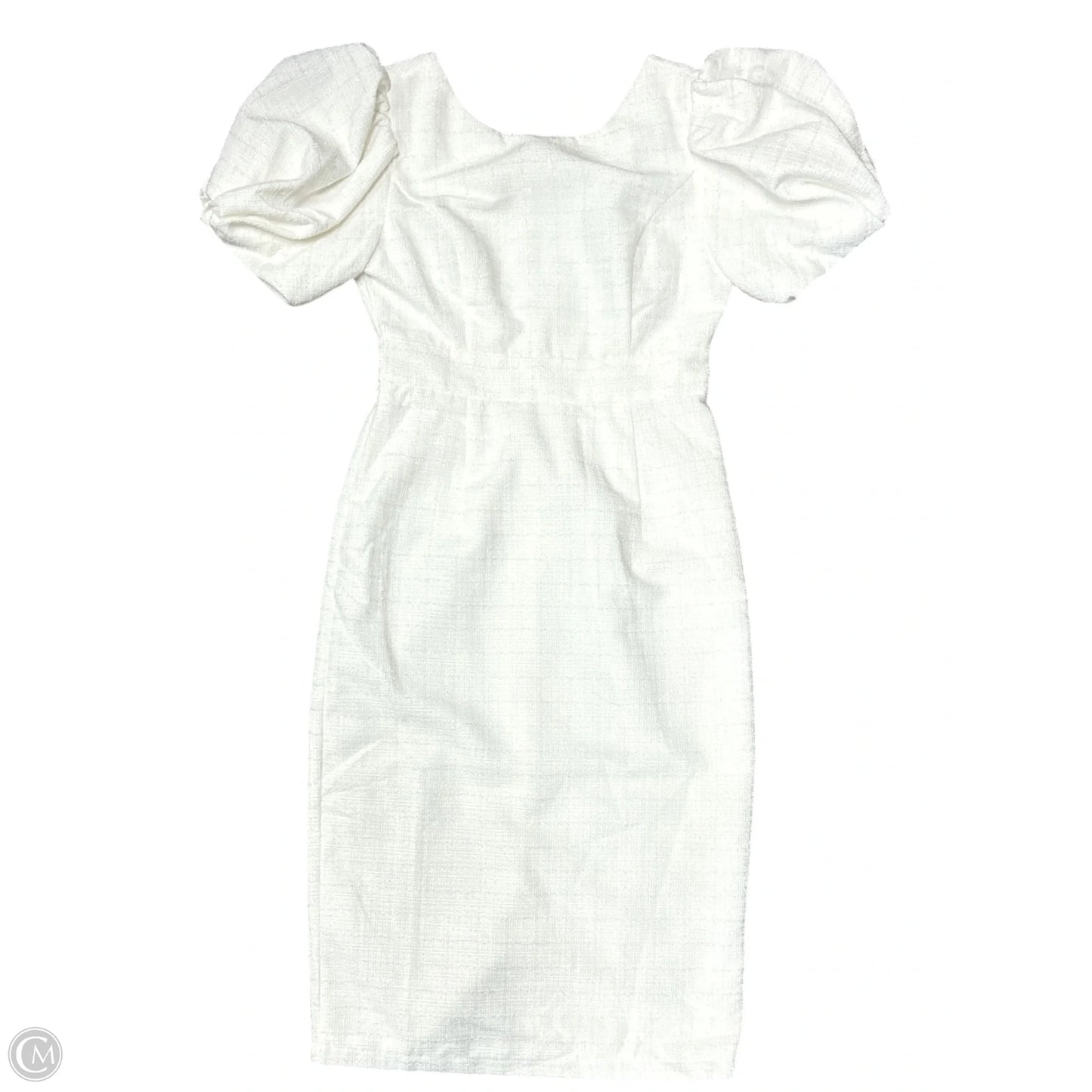 Dress Party Midi By Cmb In White, Size: S