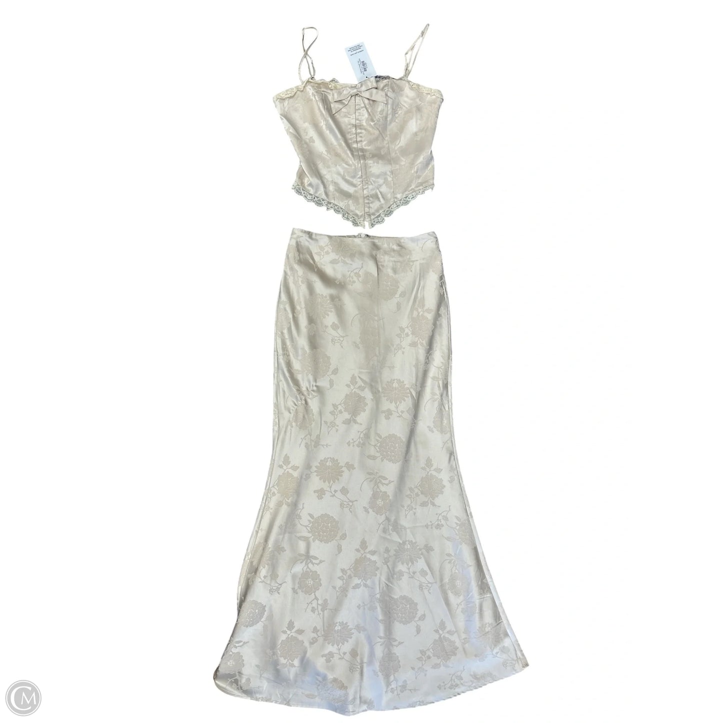 Skirt Set 2pc By Cmc In Tan, Size: S