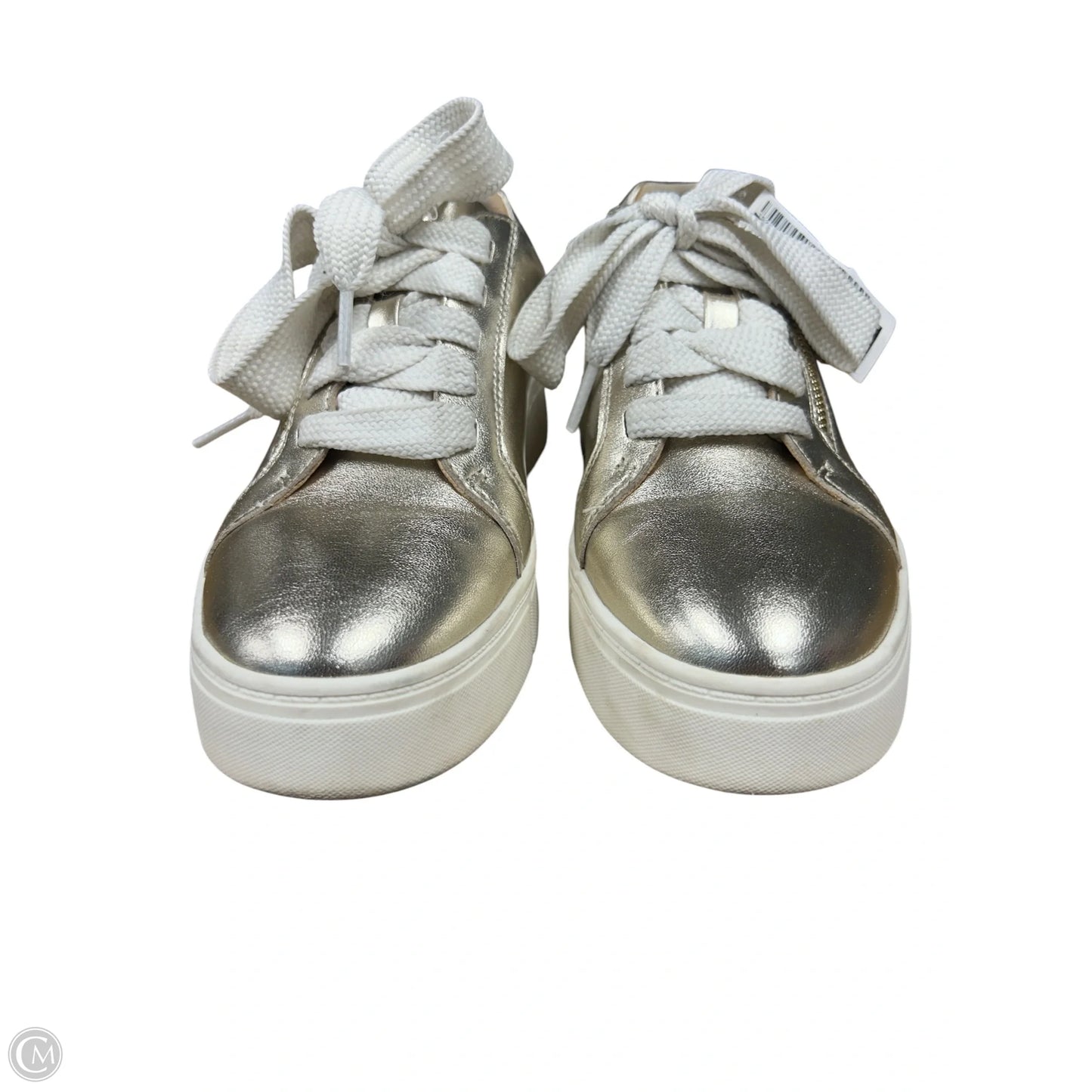 Shoes Sneakers By Clarks In Gold, Size: 6.5