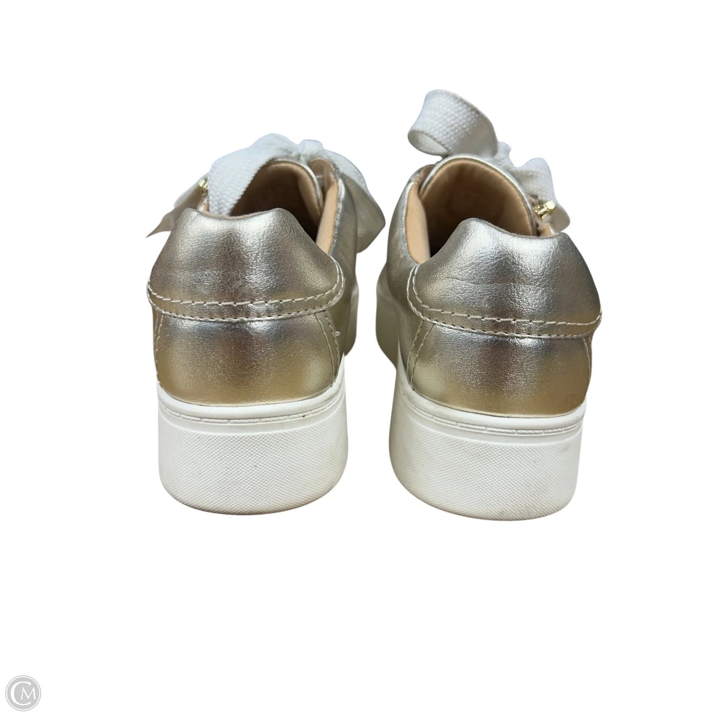 Shoes Sneakers By Clarks In Gold, Size: 6.5