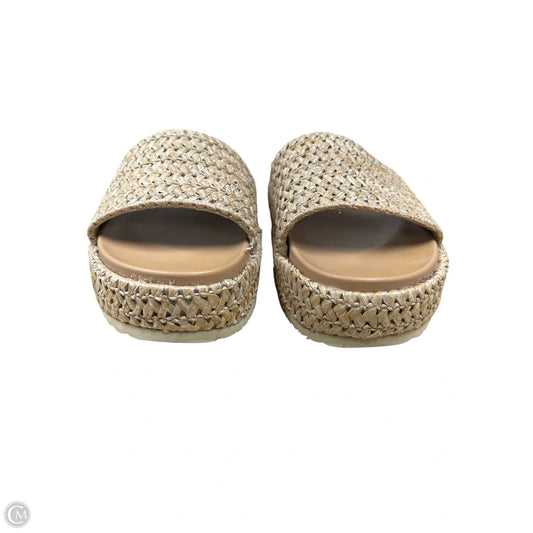 Sandals Heels Platform By Dolce Vita In Tan, Size: 8.5